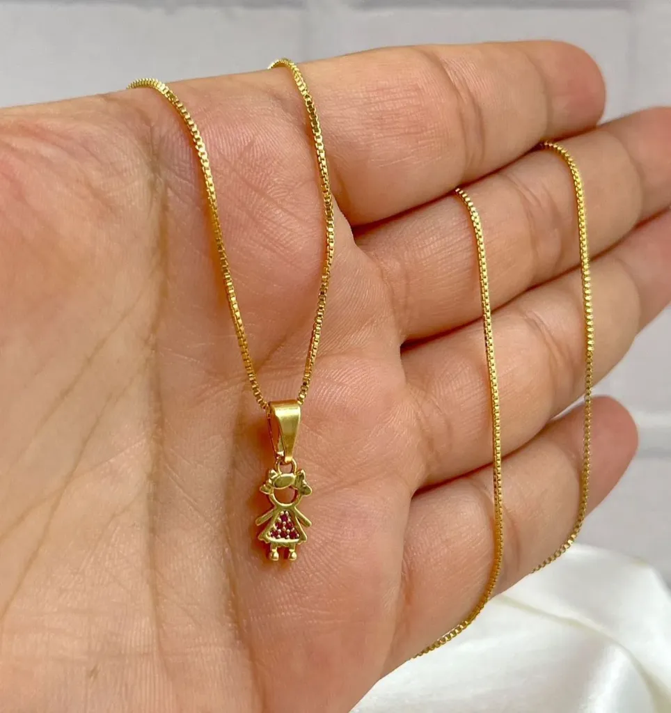 Cadena y Dije Oro Laminado