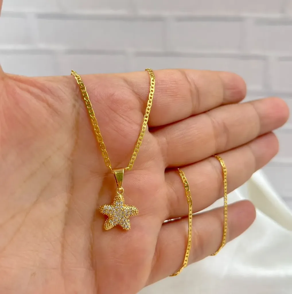 Cadena y Dije Oro Laminado