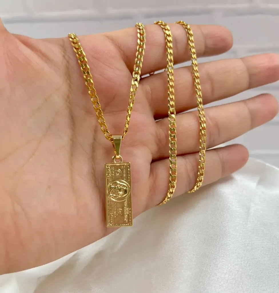 Cadena y Dije Oro Laminado