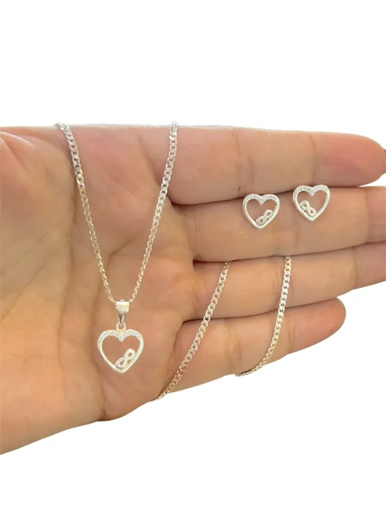 Juego en plata italiana 925